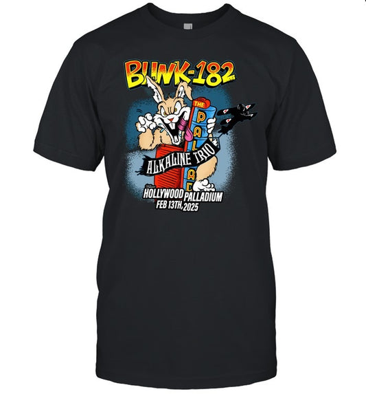 Blink 182 Event Feb 13 2025 Alkaline Trio Hollywood Palladium T Shirt