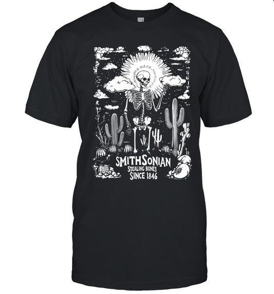 Blurry Creatures Smithsonian Stealin' Bones Hot 2025 T Shirt