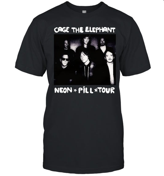 CAGE THE ELEPHANT GROUP PHOTO TOUR 2025 T-SHIRT