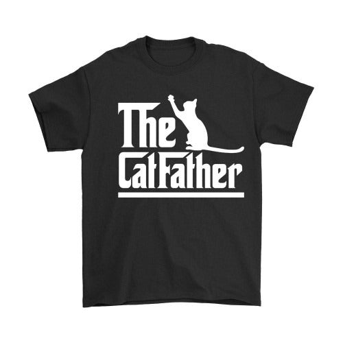 Catfather Funny Cat Dad Pet Lover For Fathers Day Man's T-Shirt Tee