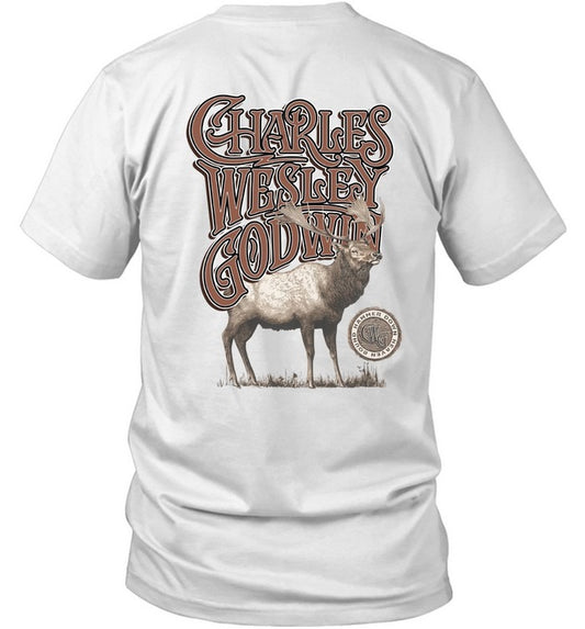 Charles Wesley Godwin Lonely Mountain Town Elk Limtied 2025 T Shirt
