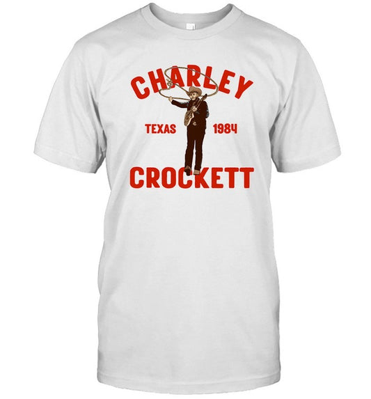 Charley Crockett Lasso White 2025 T Shirt