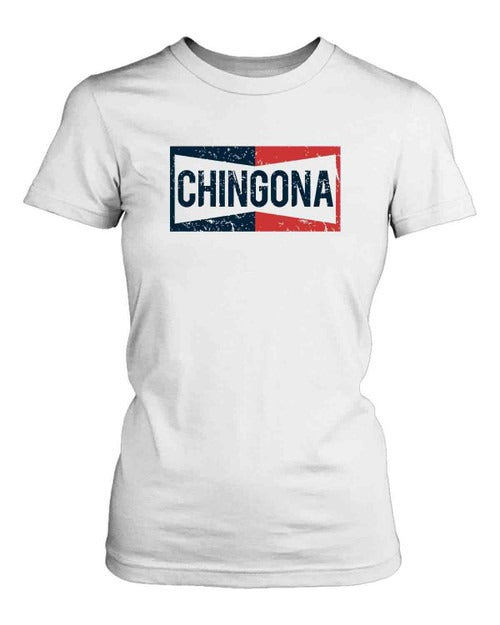 Chingona Funny Champion Parody Women's T-Shirt Tee