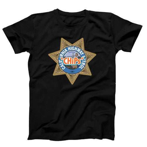 Chips Retro Movie Tv Show Man's T-Shirt Tee
