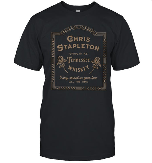 Chris Stapleton Whiskey Lyric Limited 2025 T Shirt