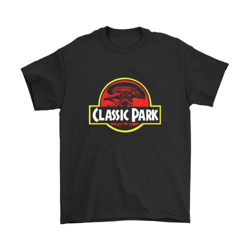 Classic Park Funny Jurassic Park Parody Man's T-Shirt Tee