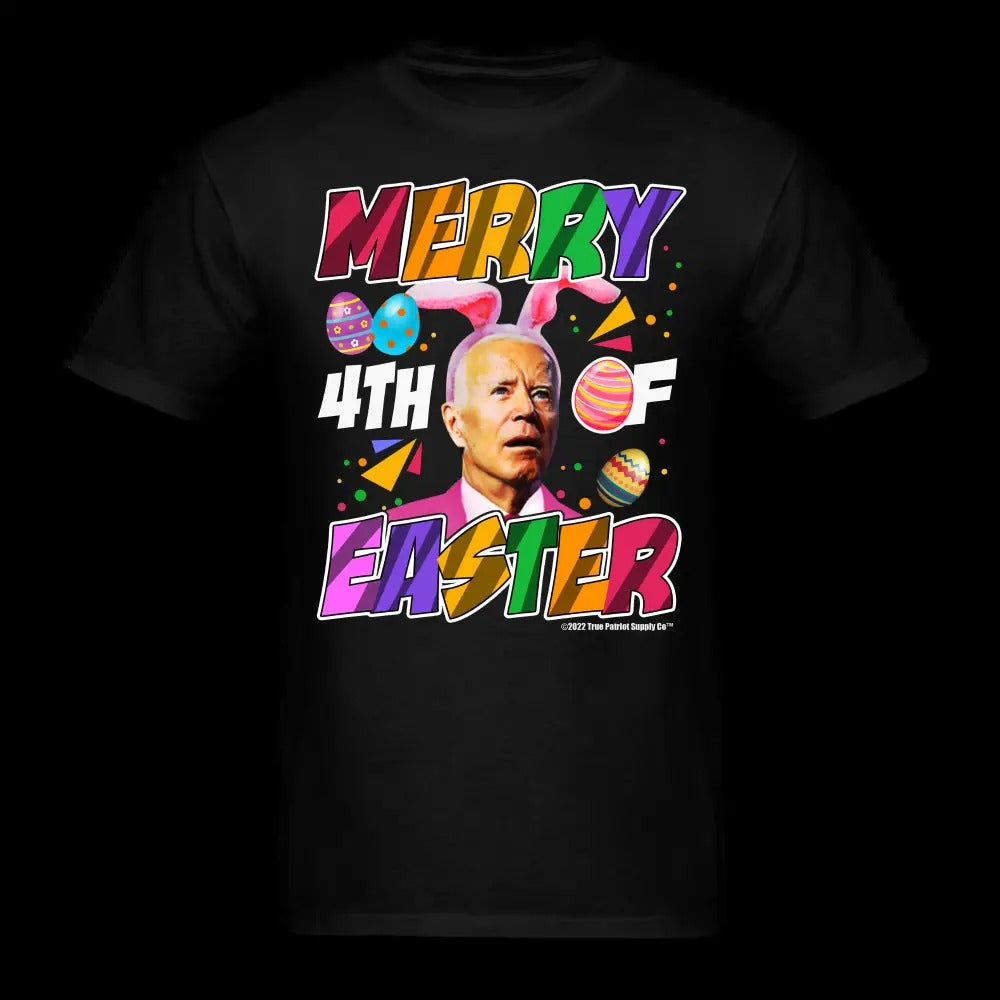 Confused Biden Merry 4th of Easter Funny 4th of July T-Shirt
