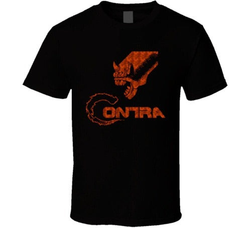 Contra Nes Retro Video Game Man's T-Shirt Tee