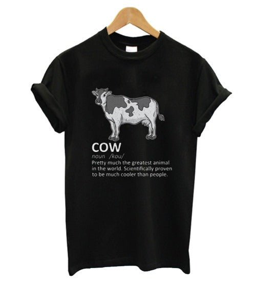 Cow Funny Definition Man's T-Shirt Tee