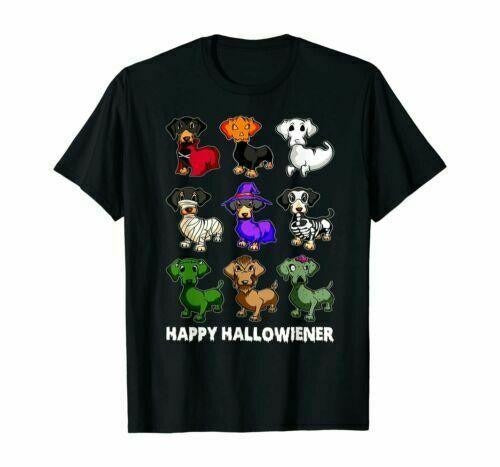 Dachshund Happy Halloweiner Funny Halloween Dogs Lover Man's T-Shirt Tee