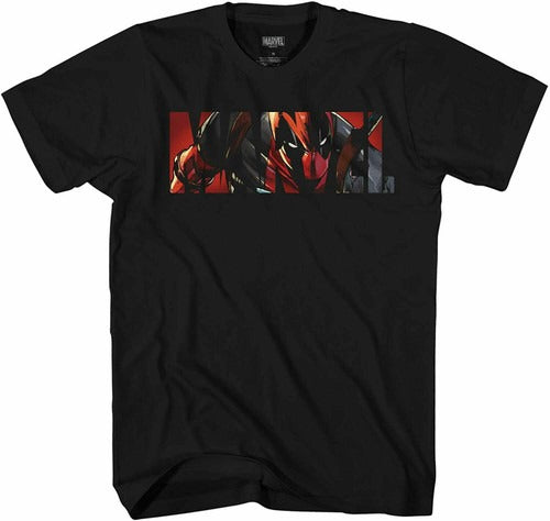 Deadpool Logo Fill Funny Avengers X Men Man's T-Shirt Tee