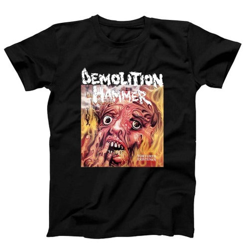 Demolition Hammer Tortured Existence Cover Man's T-Shirt Tee