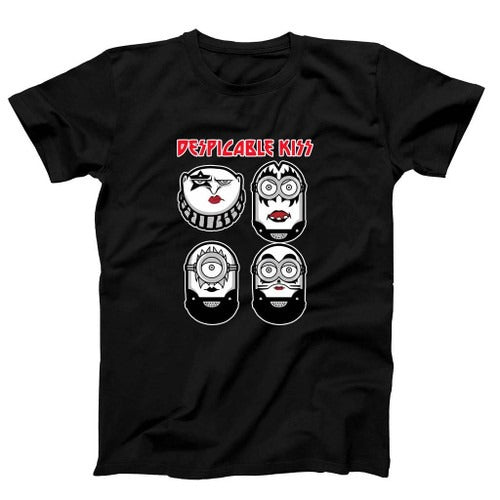 Despicable Me Kiss Funny Minions Man's T-Shirt Tee