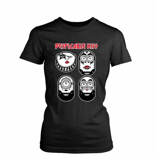 Despicable Me Kiss Funny Minions Women's T-Shirt Tee