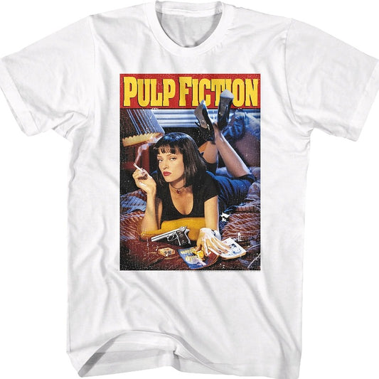 Distressed Movie Poster Pulp Fiction T-Shirt
