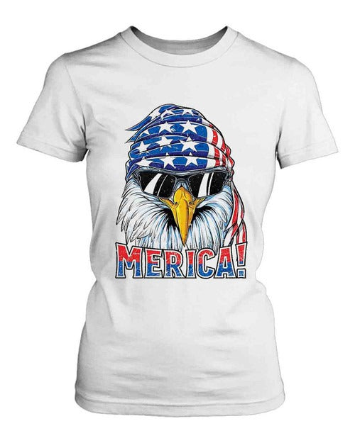 Eagle Mullet American Flag Merica Women's T-Shirt Tee