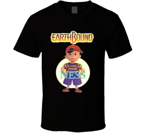 Earthbound Ness Retro Snes Video Game Man's T-Shirt Tee