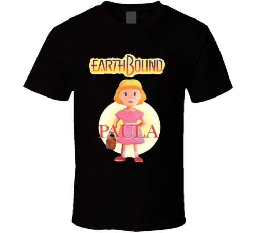 Earthbound Paula Retro Snes Video Game Man's T-Shirt Tee