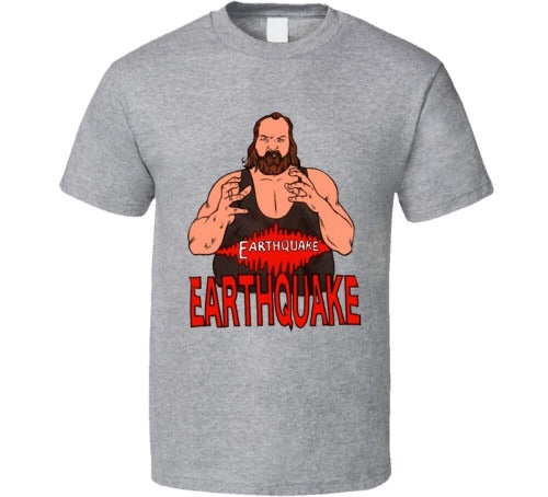 Earthquake Retro Wrestling Man's T-Shirt Tee