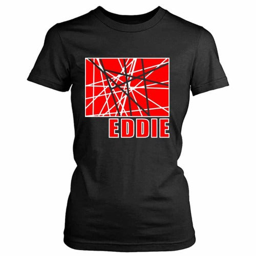 Eddie Van Halen Red Women's T-Shirt Tee