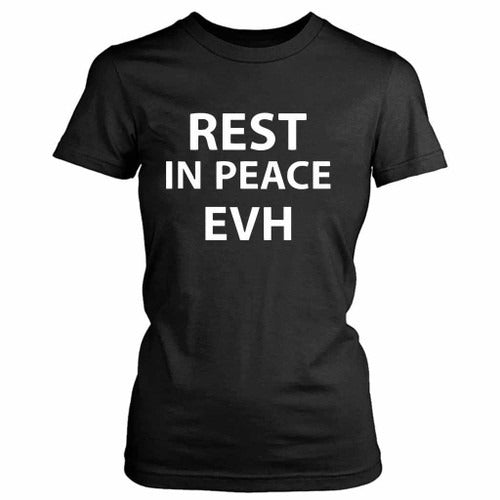 Eddie Van Halen Rest In Peace Evh Women's T-Shirt Tee