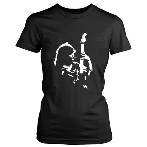Eddie Van Halen Silhouette Women's T-Shirt Tee