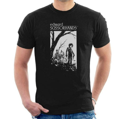 Edward Scissorhands Sketch Art Man's T-Shirt Tee