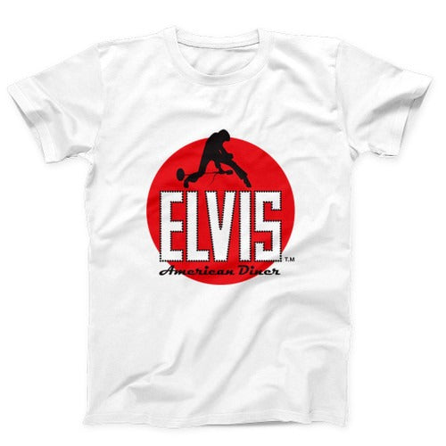 Elvis American Diner Logo Man's T-Shirt Tee