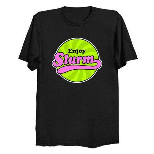 Enjoy Slurm Futurama Drink Alcohol Alien Funny Man's T-Shirt Tee