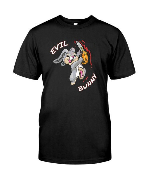 Evil Bunny Halloween Funny Bad Rabbit Killer Man's T-Shirt Tee