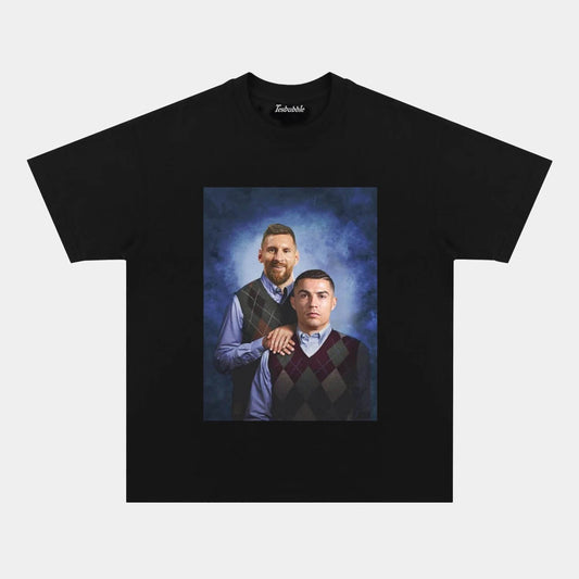 FUNNY MESSI RONALDO TEE
