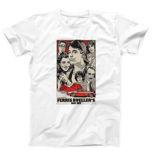 Ferris Buellers Day Off 80S Funny Film Retro Man's T-Shirt Tee