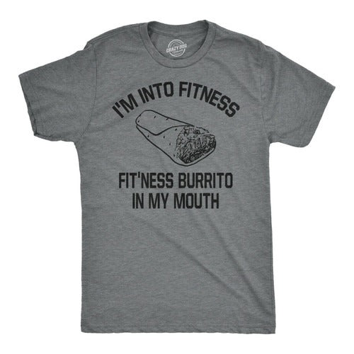 Fitness Burrito Funny Gym Man's T-Shirt Tee