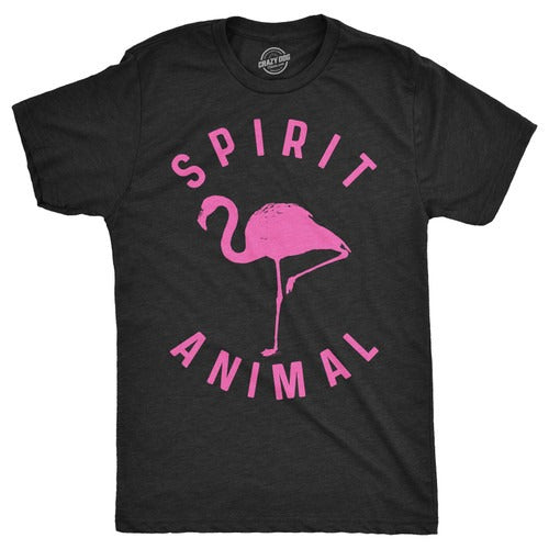 Flamingo Spirit Animal Man's T-Shirt Tee