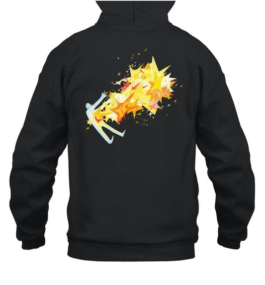 Flip Turn Burnout Days Black Unisex Hoodie