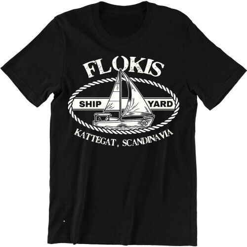 Flokis Shipyard Vikings Valhalla Viking Man's T-Shirt Tee
