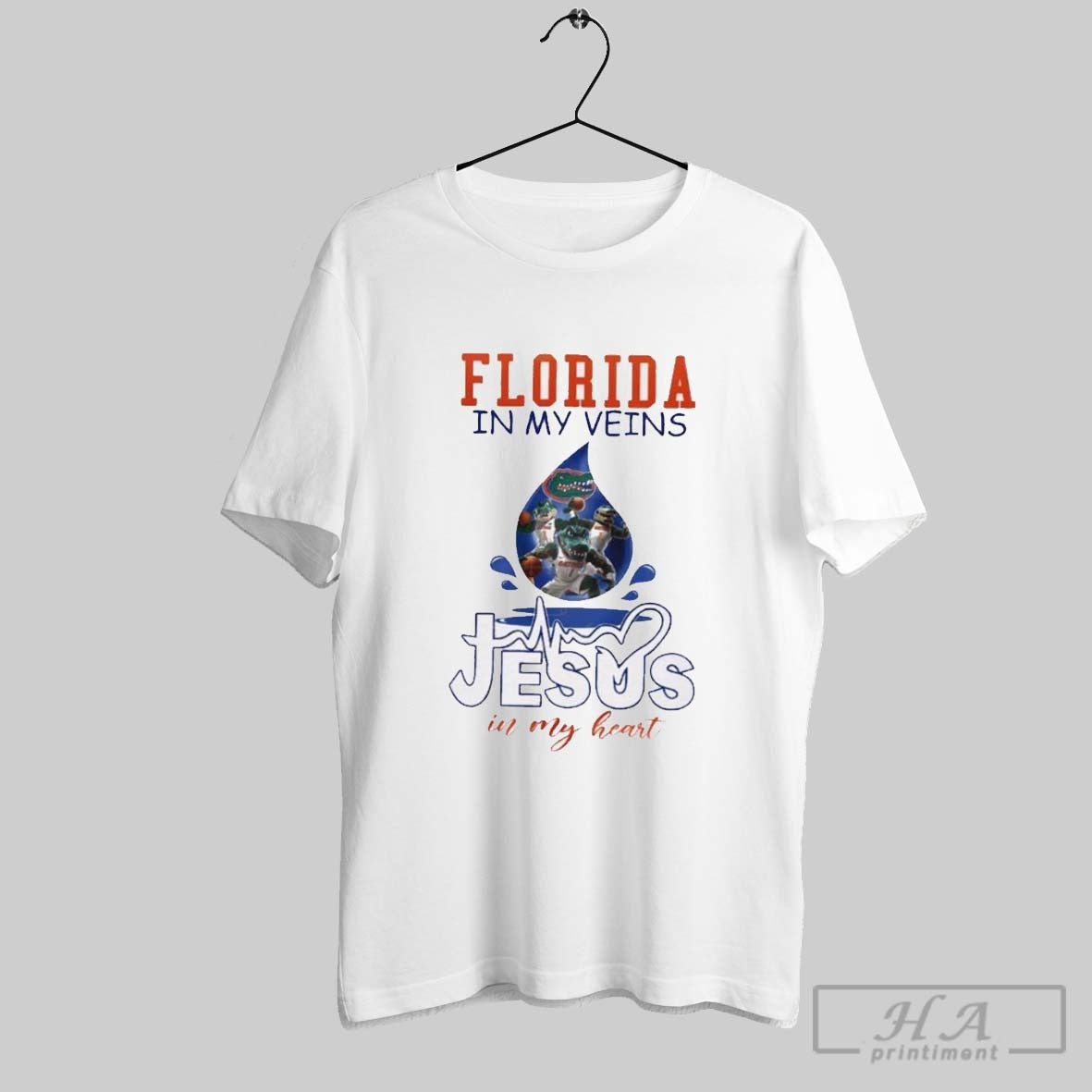 Florida Gators In My Veins Jesus In My Heart 2025 T Shirt