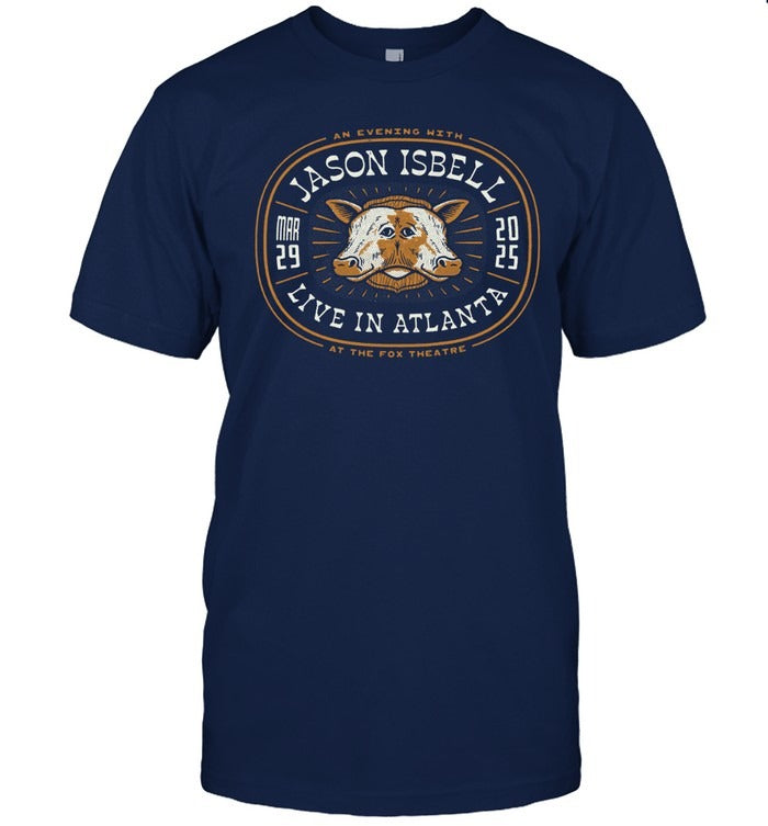Fox Theatre In Atlanta GA Tour Jason Isbell Mar 29 2025 T Shirt