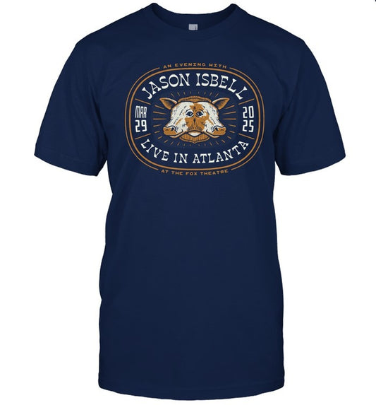 Fox Theatre In Atlanta GA Tour Jason Isbell Mar 29 2025 T Shirt
