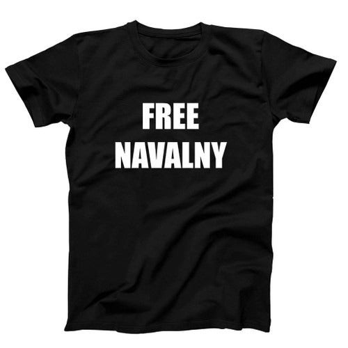 Free Alexei Navalny Warning Man's T-Shirt Tee