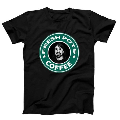 Fresh Pots Dave Ghrol Coffee Starbucks Parody Man's T-Shirt Tee