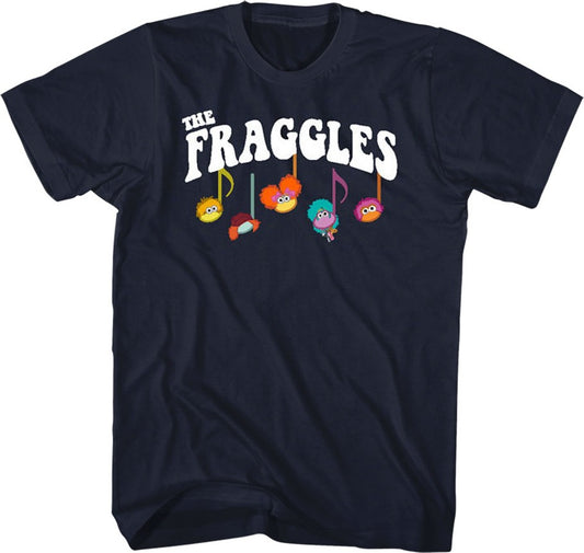 Front & Back Music Notes Fraggle Rock T-Shirt