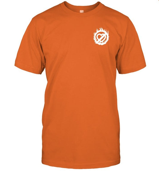 Fuerza Regida Heart Flame Unisex T Shirt