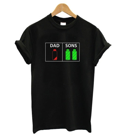 Funny Dad Of Two Sons Father Is Day Gift Man's T-Shirt Tee