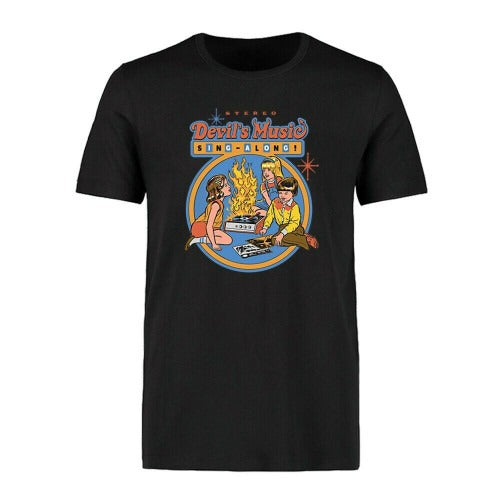 Funny Devils Music Sing Along Man's T-Shirt Tee
