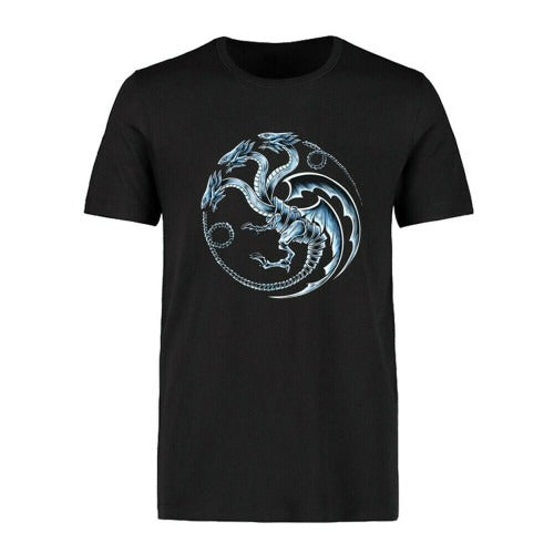 Funny Game Of Thrones Dragon Printed Man's T-Shirt Tee