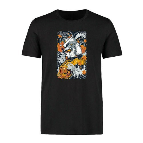 Funny Gundam Print Man's T-Shirt Tee