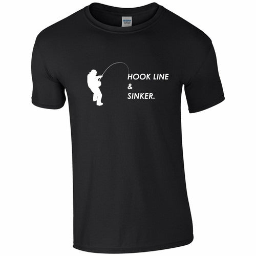 Funny Hook Line Fishing Man's T-Shirt Tee