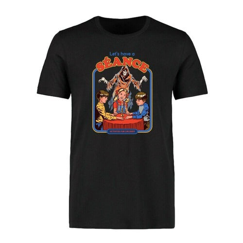 Funny Lets Have A Seance Print Man's T-Shirt Tee