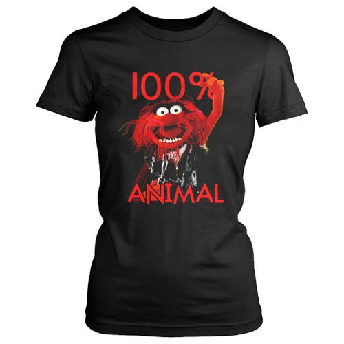 Funny Muppets 100 Percent Animal Women's T-Shirt Tee